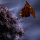 Illustration for article titled Spacecraft zooms in for a close look at the cold heart of a burning comet